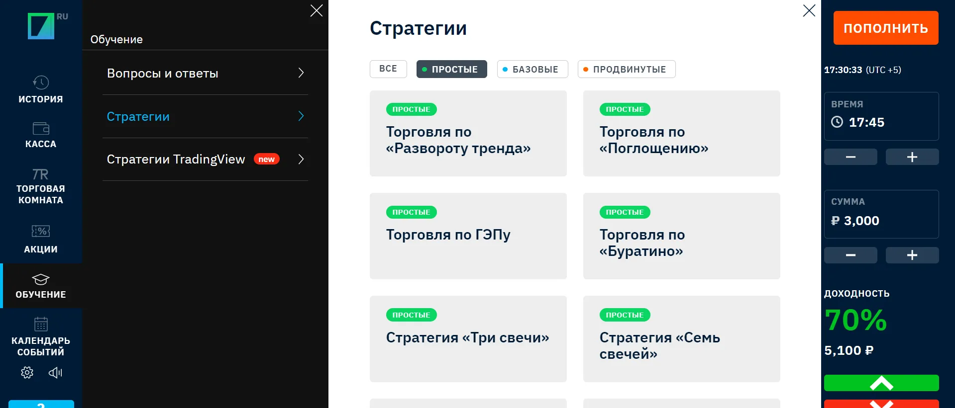 Советы по эффективному использованию Binarium